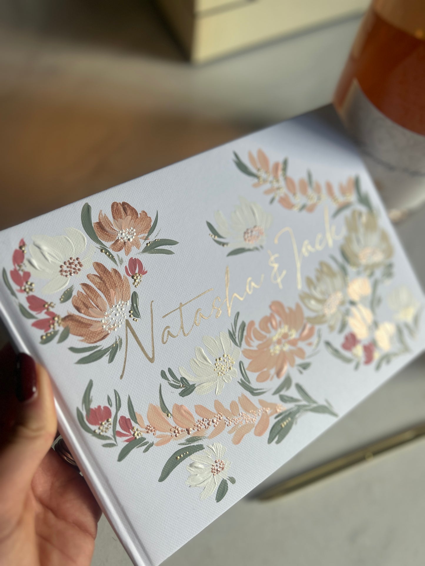 Hand-painted Guest/Photo Book