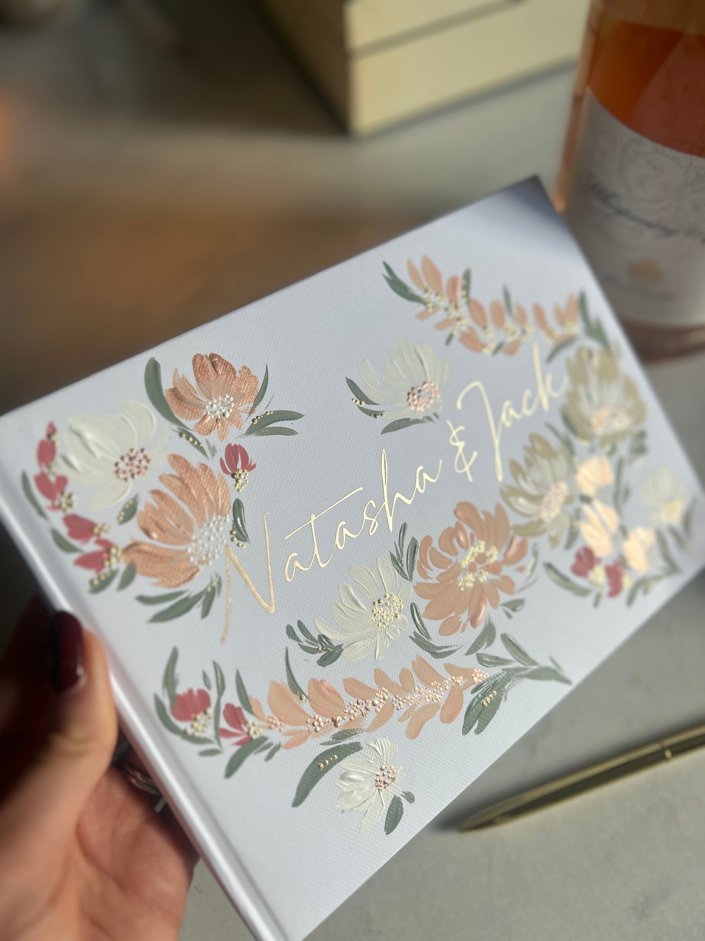 Hand-painted Guest/Photo Book